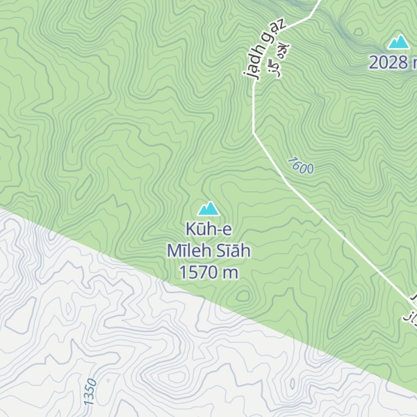 Map of Kūh-e Mīleh Sīāh