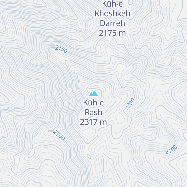 Map of Kūh-e Rash