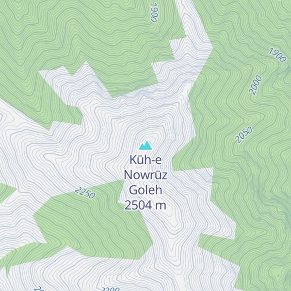 Map of Kūh-e Nowrūz Goleh