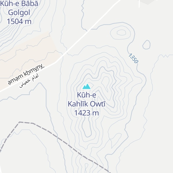 Map of Kūh-e Kahlīk Owtī