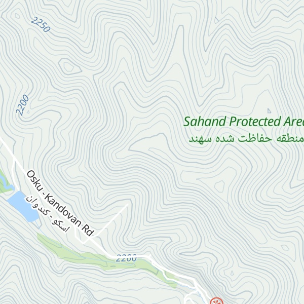 Map of Kūh-e Sahand