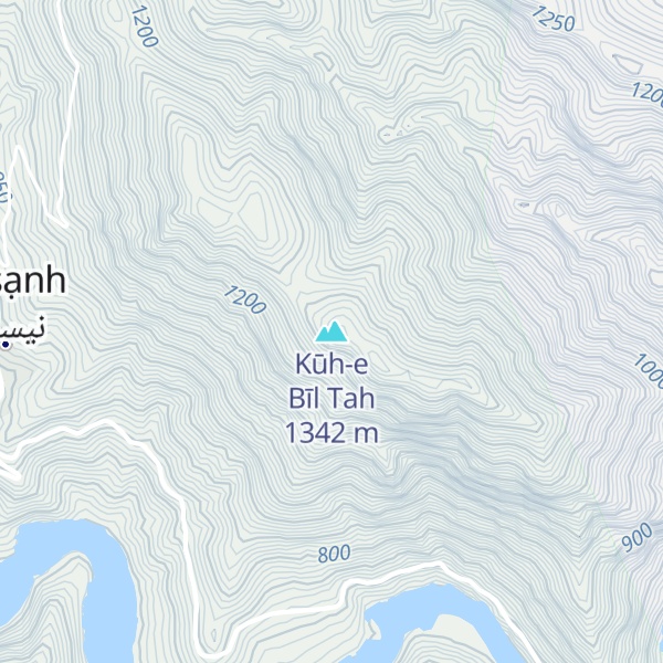 Map of Kūh-e Bīl Tah