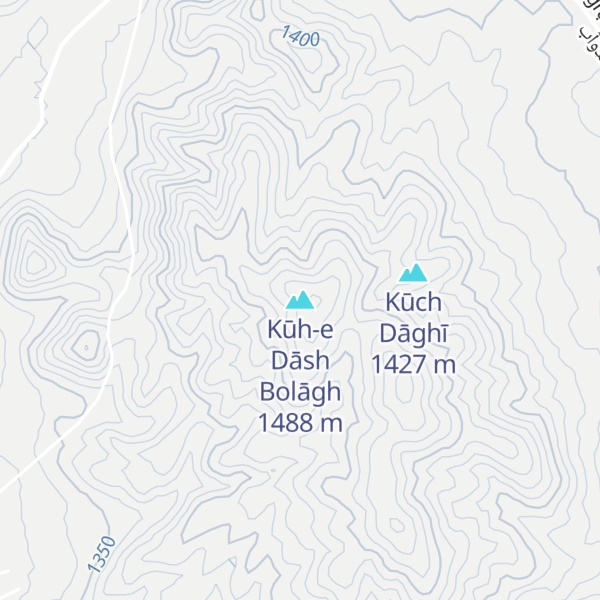 Map of Kūh-e Dāsh Bolāgh