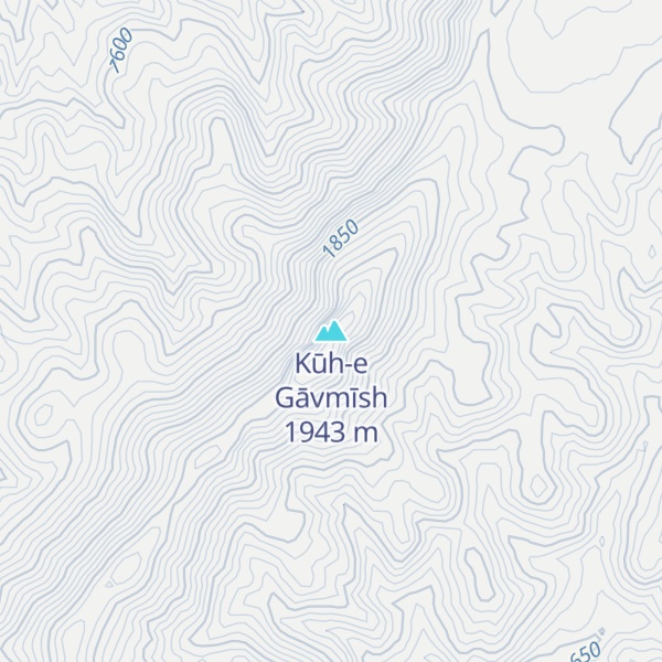 Map of Kūh-e Gāvmīsh