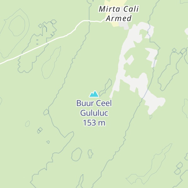 Map of Buur Ceel Gululuc