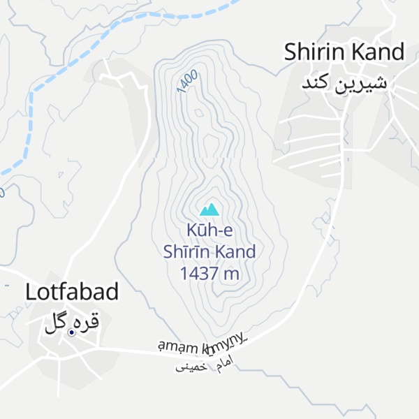 Map of Kūh-e Shīrīn Kand