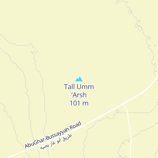 Map of Tall Umm ‘Arsh