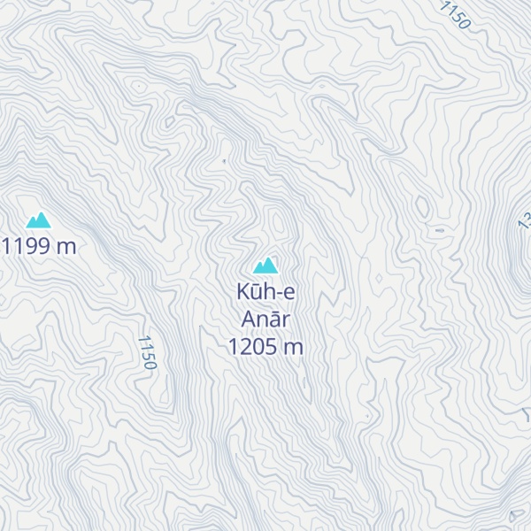 Map of Kūh-e Anār