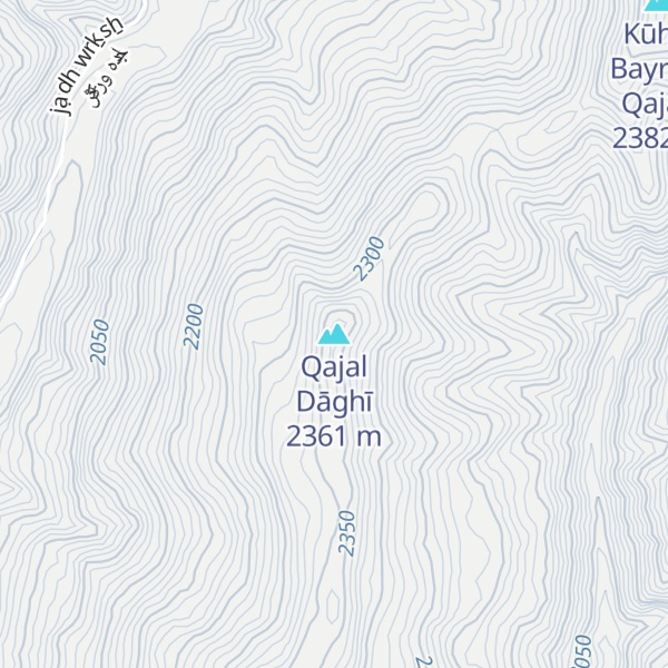 Map of Qajal Dāghī