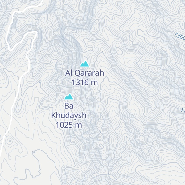 Map of Jabal `Amd