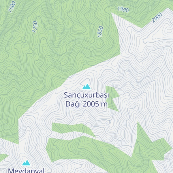 Map of Sarıçuxurbaşı Dağı