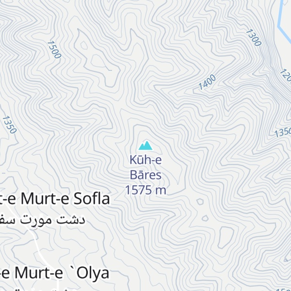 Map of Kūh-e Bāres
