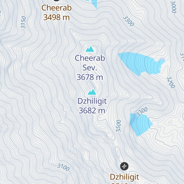 Map of Dzhiligit