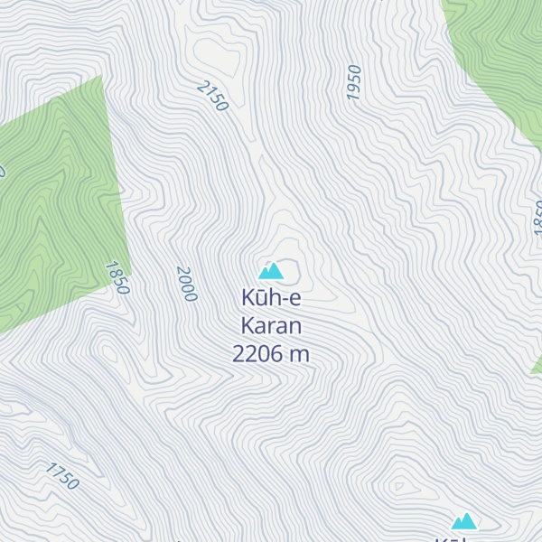 Map of Kūh-e Karan