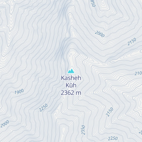 Map of Kasheh Kūh