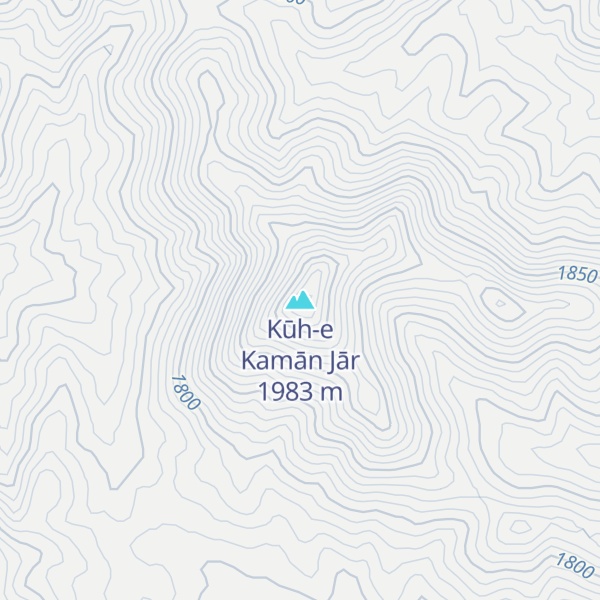 Map of Kūh-e Kamān Jār