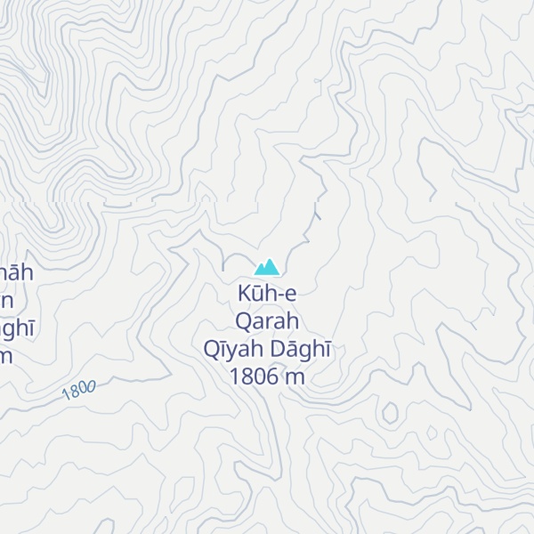 Map of Kūh-e Qarah Qīyah Dāghī