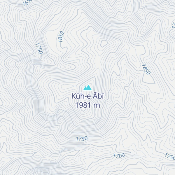 Map of Kūh-e Ābī