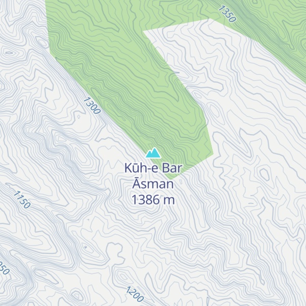 Map of Kūh-e Bar Āsman