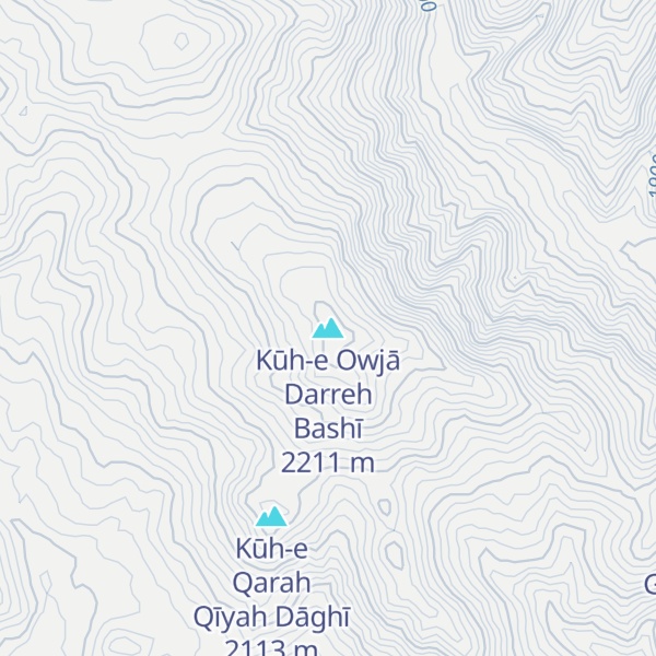 Map of Kūh-e Owjā Darreh Bashī