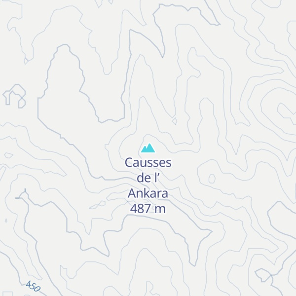 Map of Causses de l’ Ankara