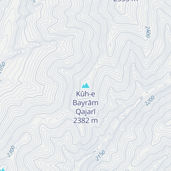 Map of Kūh-e Bayrām Qajarī