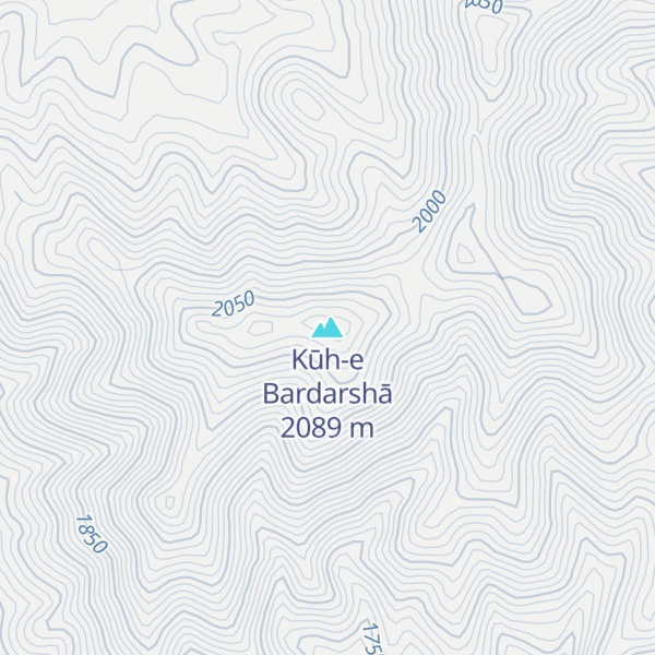 Map of Kūh-e Bardarshā