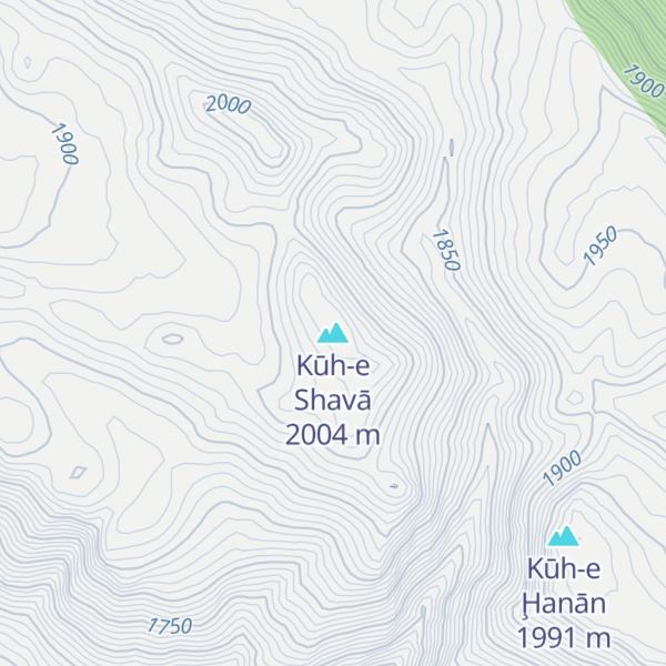 Map of Kūh-e Shavā