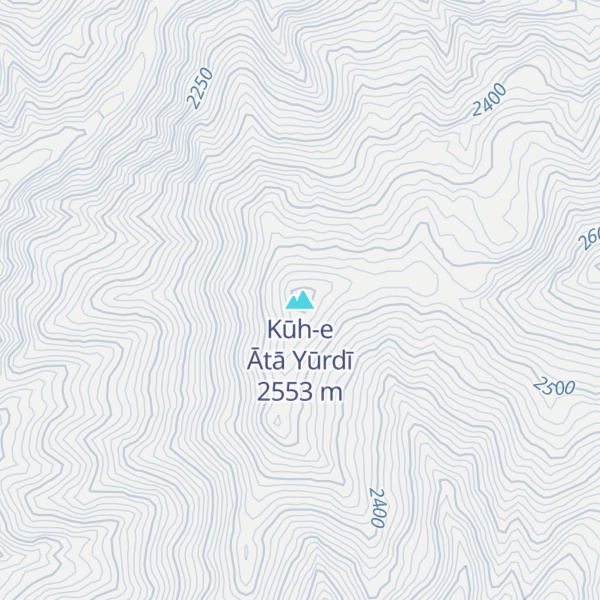 Map of Kūh-e Ātā Yūrdī
