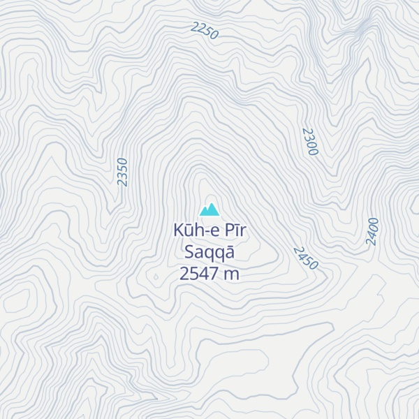 Map of Kūh-e Pīr Saqqā