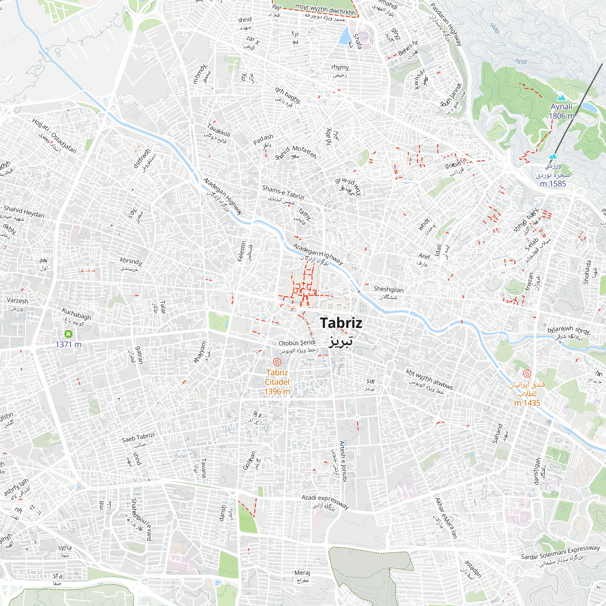 Tourist information map