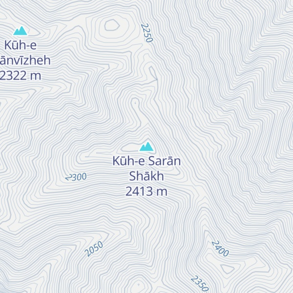 Map of Kūh-e Sarān Shākh