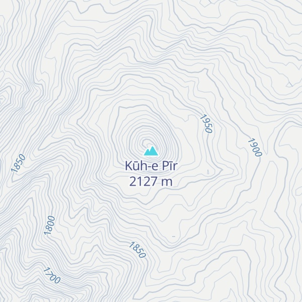 Map of Kūh-e Pīr