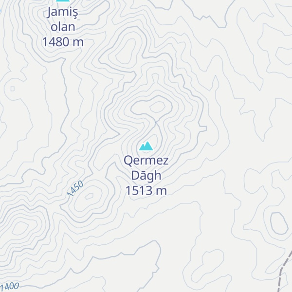 Map of Qermez Dāgh