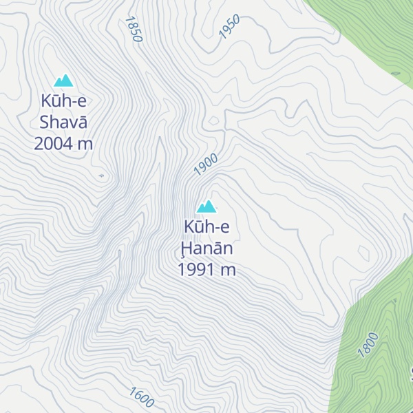 Map of Kūh-e Ḩanān