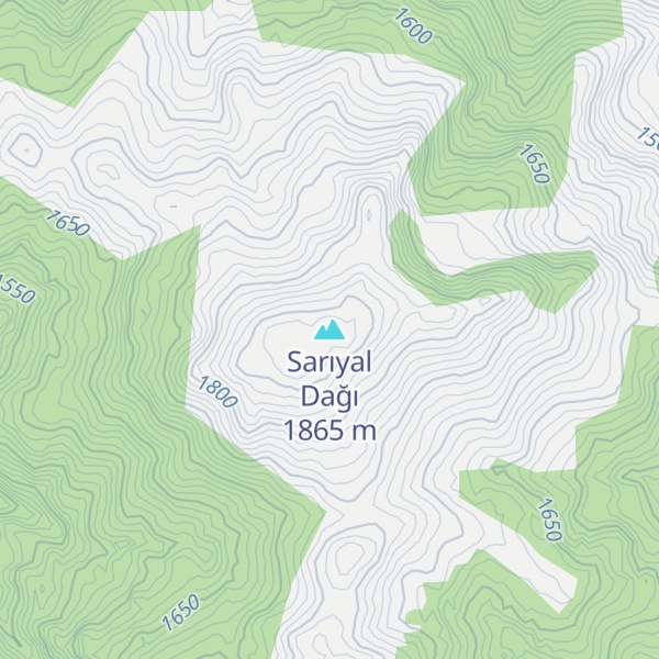 Map of Sarıyal Dağı