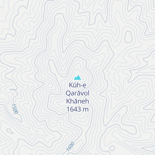 Map of Kūh-e Qarāvol Khāneh