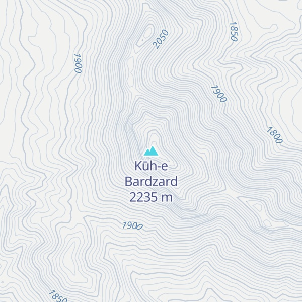 Map of Kūh-e Bardzard