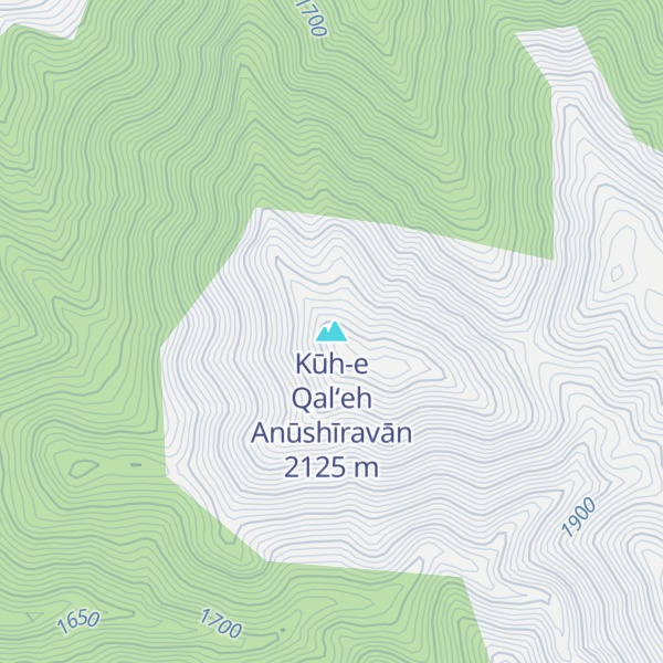 Map of Kūh-e Qal‘eh Anūshīravān