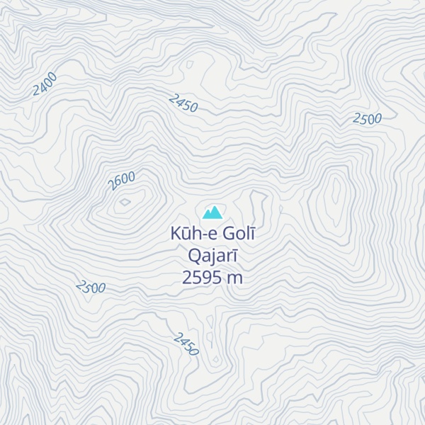 Map of Kūh-e Golī Qajarī