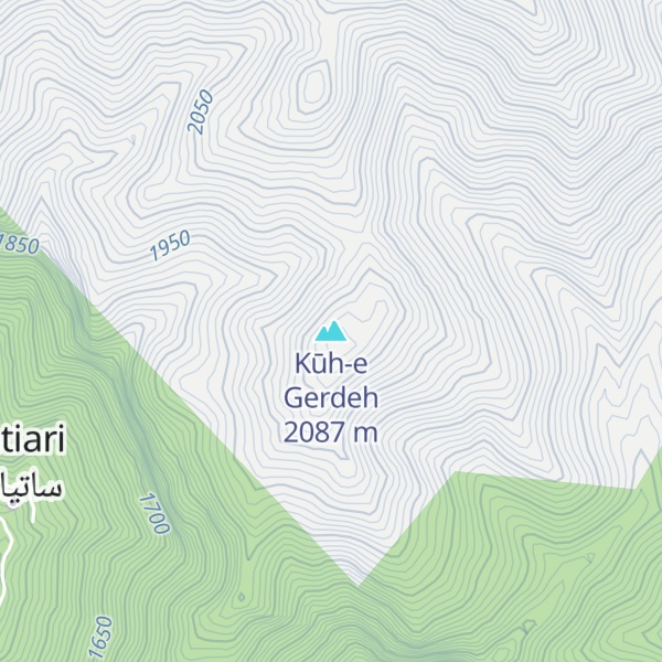 Map of Kūh-e Gerdeh