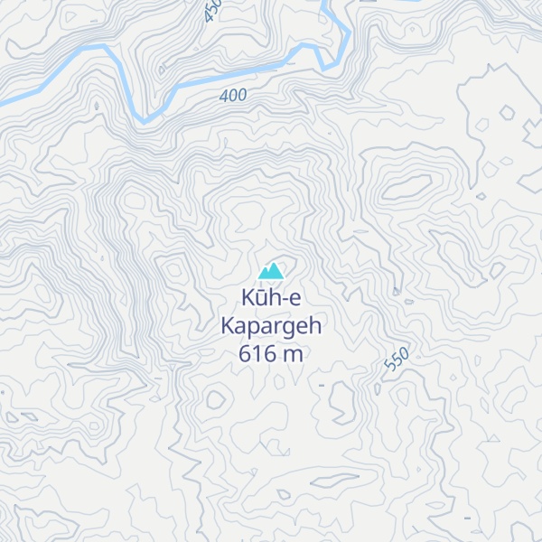 Map of Kūh-e Kapargeh