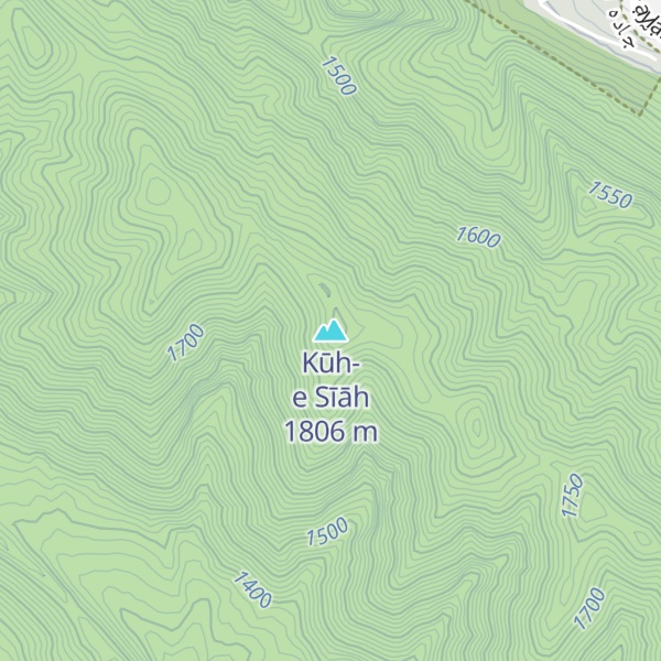 Map of Kūh-e Sīāh