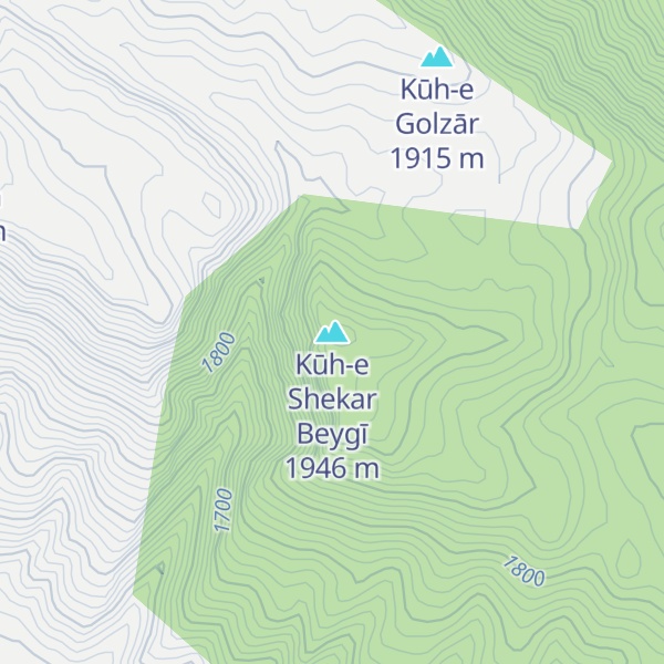 Map of Kūh-e Shekar Beygī