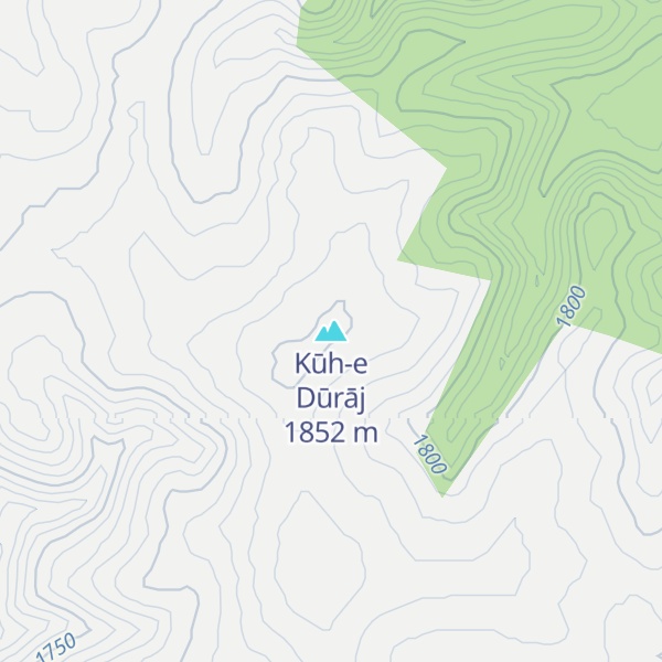 Map of Kūh-e Dūrāj