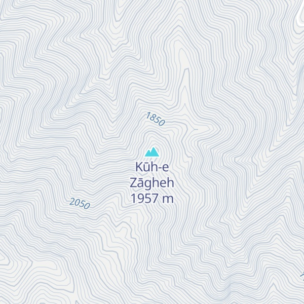 Map of Kūh-e Zāgheh
