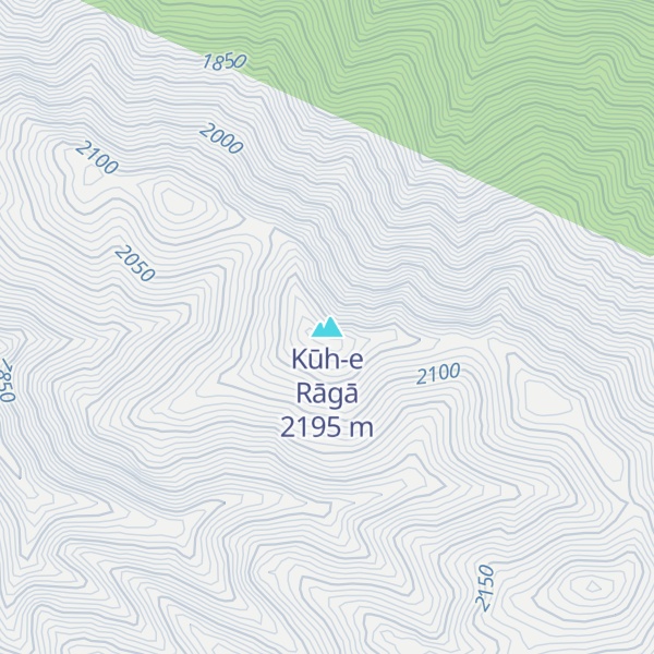 Map of Kūh-e Rāgā