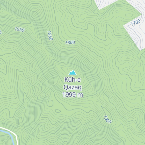 Map of Kūh-e Qazaq