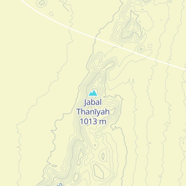 Map of Jabal Thanīyah