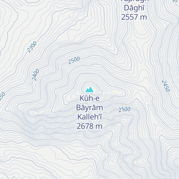 Map of Kūh-e Bāyrām Kalleh’ī